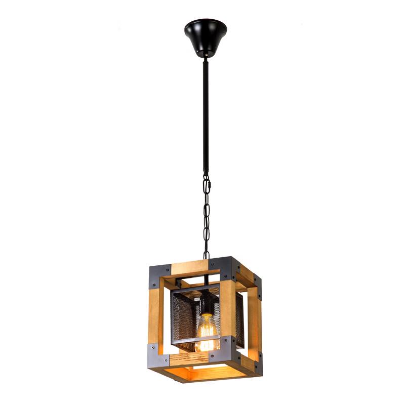Oeny Vintage Industrial Solid Wood 5-Light Pendant Lamp