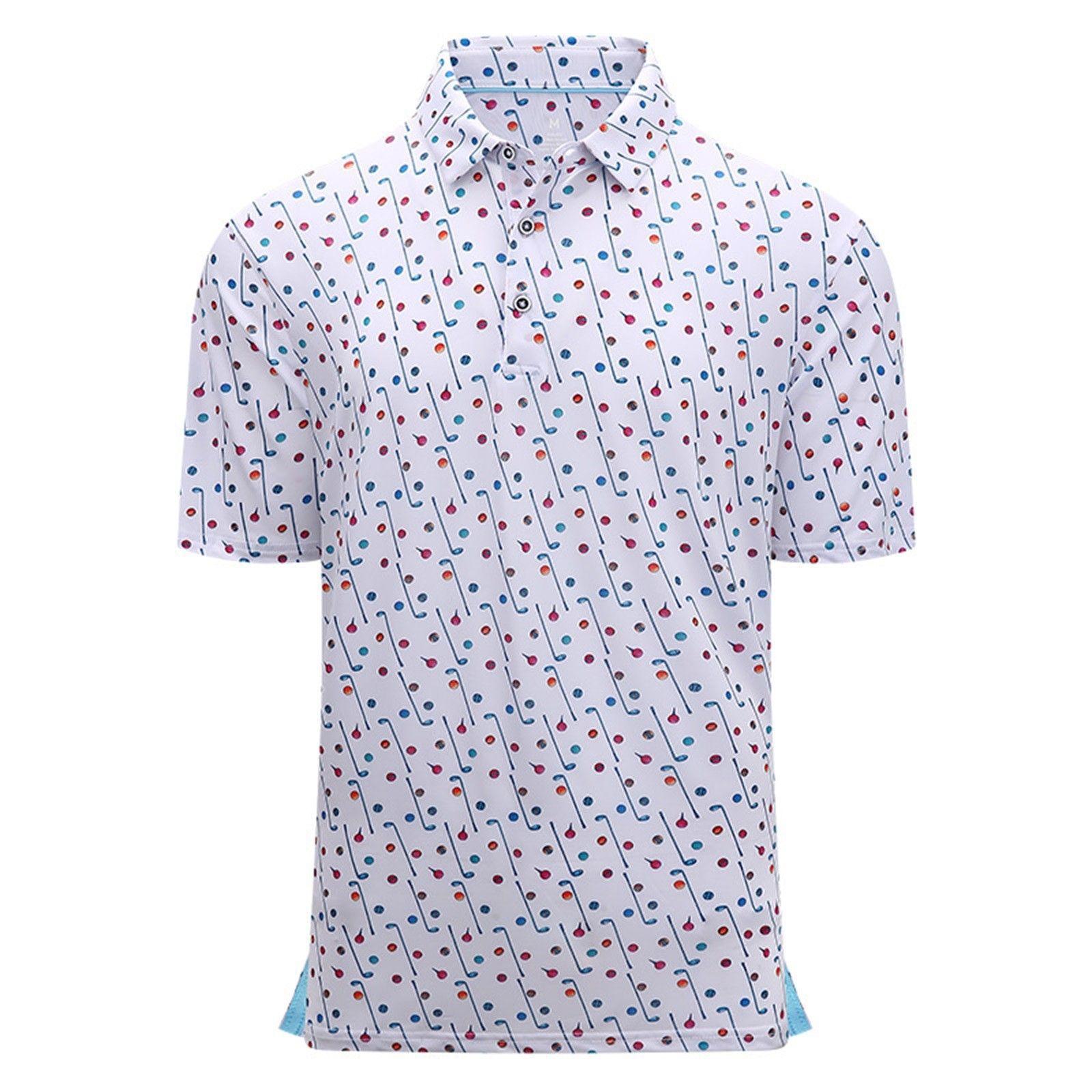 

Мужская рубашка поло с коротким рукавом, 3D цифровая печать, повседневная универсальная рубашка поло с лацканами 5XL