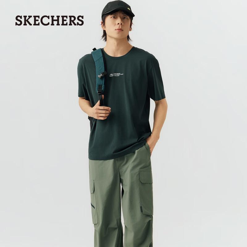 Skechers Men s Knit Short Sleeve T-Shirt P226M077 L 100 4390₽