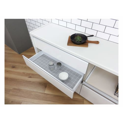 Towa Sangyo Kitchen Cabinet Sheet, Gray, Approx. 45 x 360cm, Kitchen Cabinet Cover Sheet, Insect Repellent, Deodorizing, Antibacterial, and Anti-Mold,