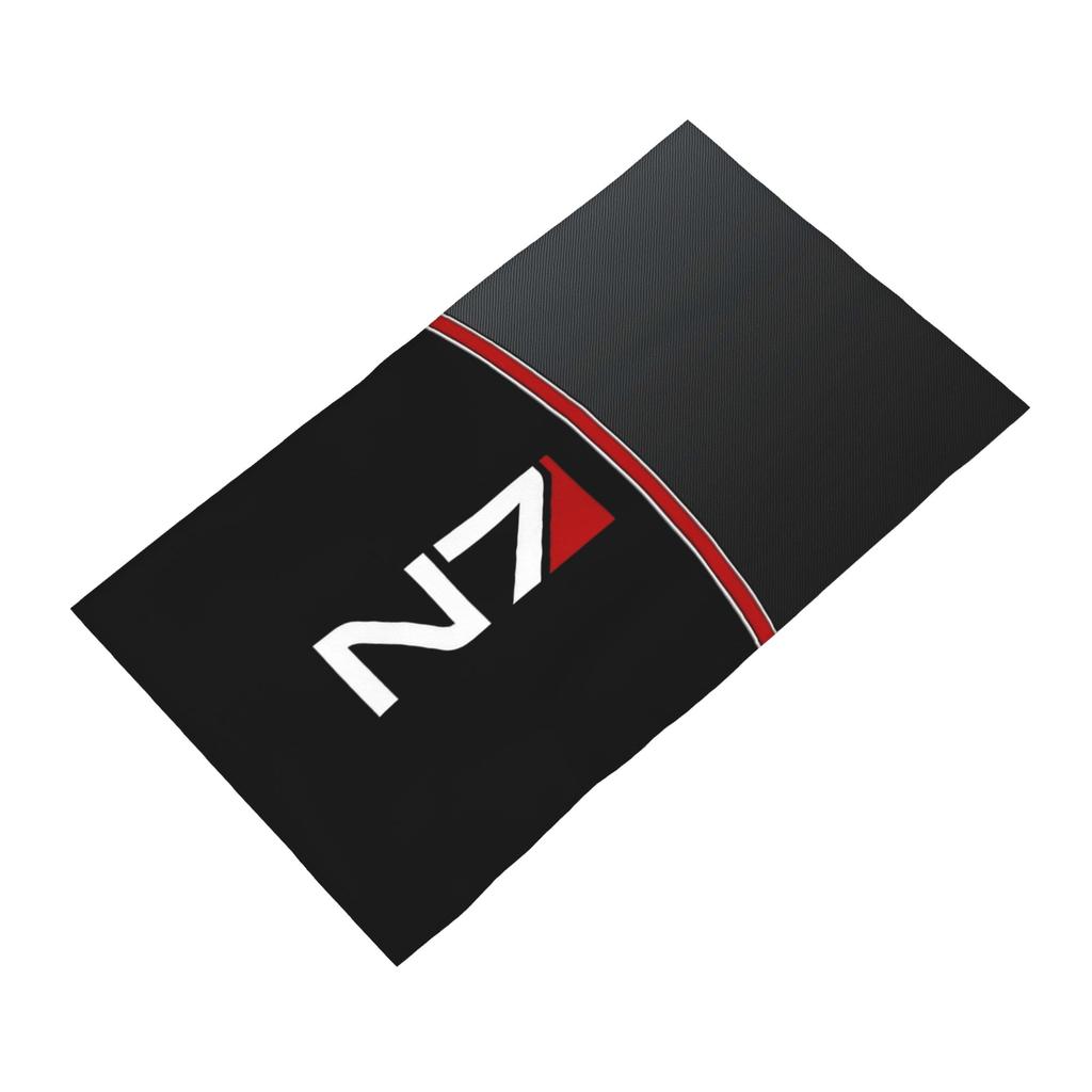 Emblém N7 Mass Effect! Měkký ručník na obličej Rychleschnoucí Ručníky do bazénu Koupelnové Bavlněné Ručníky Absorpční Rychlé