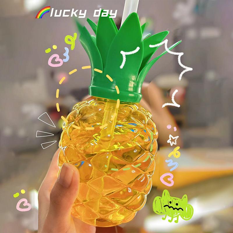 500 ml letní roztomilé jahodové slámy láhev vody mléko káva šálek slámy pro domácí