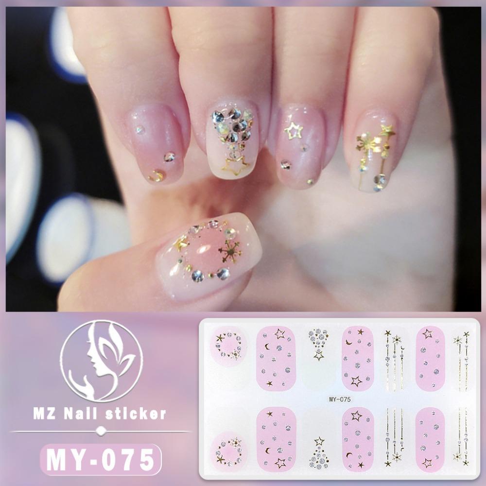 New Year's New Three-dimensional Waterproof No-bake Gel Nail Polish Film Full Sticker Ins Wind Nail Film Paper Nail Film