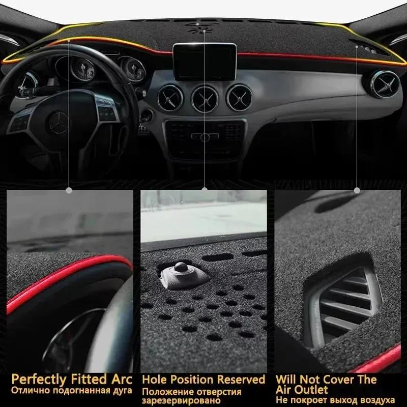Car Dashboard Dashmat For Citroen Berlingo K9 2018~ 2024 Anti-sun Anti-Slip Center Console Dash Mat Cover Mat Accessories