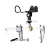 Boat Rod Rest Fishing Holder Adjustable Practical Lightweight Clamp On Type Bridge Railing