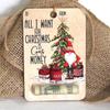 Wood Christmas Money Holder Festive Money Clip Ornament Wallet Pendant Decor for Tree Decoration Holiday Party Supplies