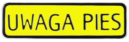 BOARD 7*29CM ATTENTION DOG - TAB N P25