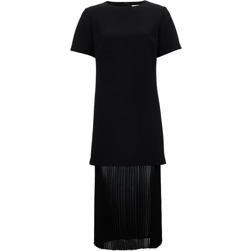 

VEROMODA Women s Elegant Pleated Spliced T-Shirt Dress S