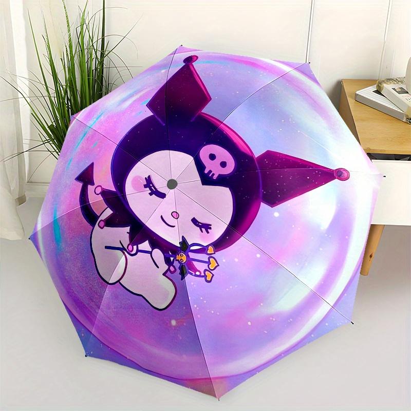 

1pc Kuromi Automatic Umbrella-Foldable, Durable 8-Bone Design, Compact and Stylish, Great for Camping, Halloween, Christmas, Mother s Day Tr