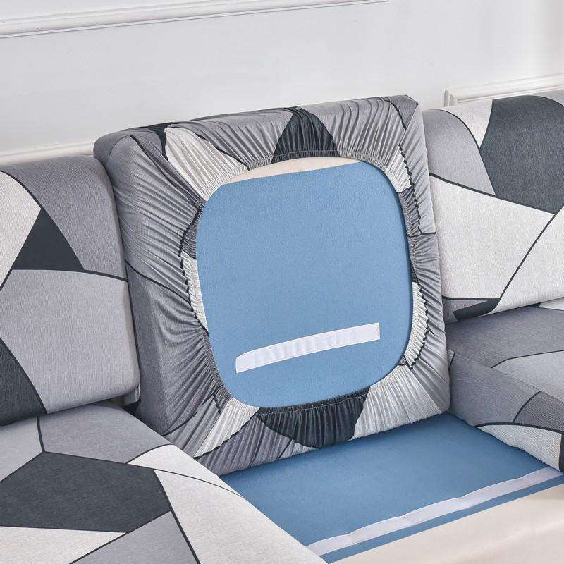 Neuer floral bedruckter Stretch-Sofa-Sitzkissenbezug, Rückenlehnenschutz für Couch, Sofabezug in L-Form, Chaselong-Schonbezüge