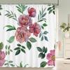 Tropical Plants Animals Bathroom Curtains Green Leaf Plant Waterproof Polyester Shower Curtain Nordic Home Bath Room Decoration