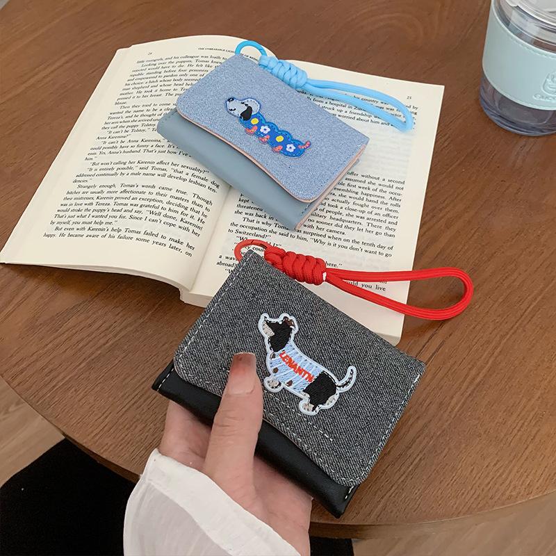 2025 new women's wallet women's high-end short ins women's wallet change card bag