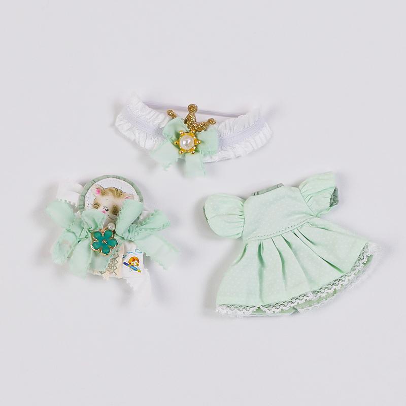 

OB11 BJD Очаровательная фигурка Платье Одежда для ob11 Дизайн Лолита, obitsu11, molly, 1/12 bjd Фигурка Одежда Аксессуары Игрушка OB11 зелёный