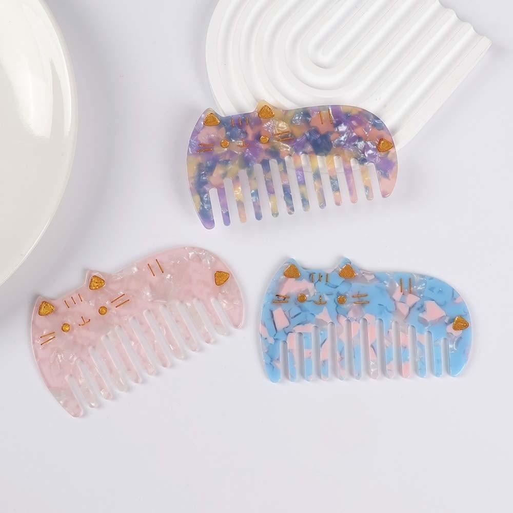 Acetate Makeup Comb Cartoon Hairdressing Combs Creative Acetic Acid Comb  Girls