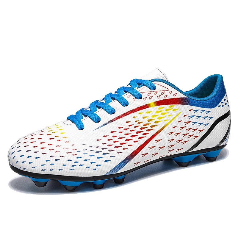 Hallenfußballschuhe mit flachem Boden, Übergröße, Futsal-Rindensehnensohle, lange Stollen, gebrochene Stollen, Studenten-Profifußballschuhe für das Training