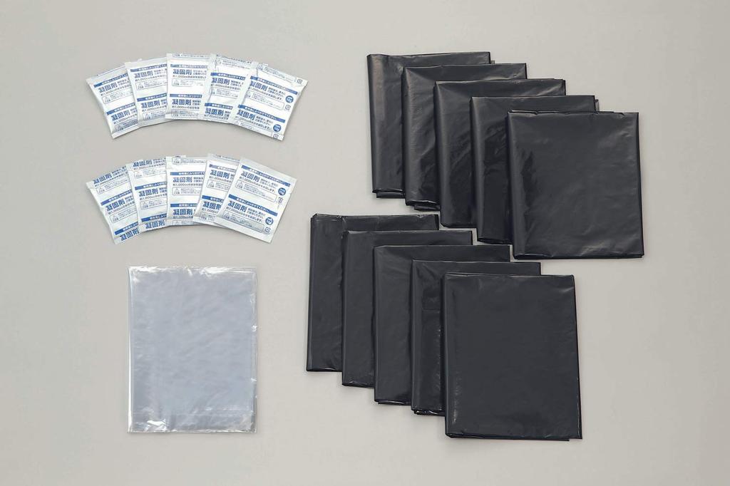 Aiwa Emergency Toilet Bag Includes 80 X 65 4995021190297 (30-Use Capacity, Water-Resistant Bag), Black, Cm,