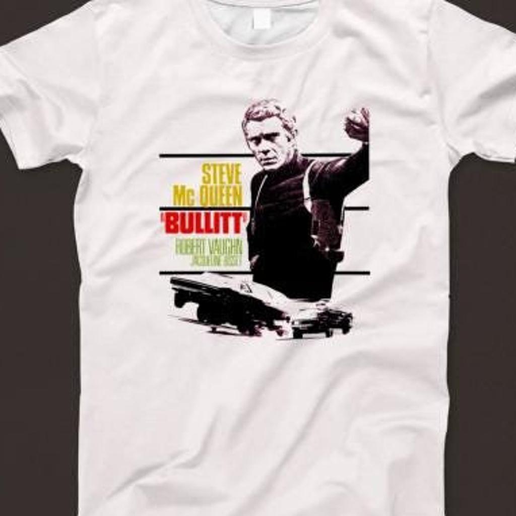 Bullitt T Shirt 227 Retro White Unisex Graphic Tee