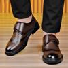 Fashion Brand Men Business Formal Casual Shoes Quality British Style Party Dress Shoes Leather Slip On Men Loafers Solid Driving Shoes