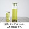 HARIO Cold Brew Tea 1000ml Smoky Boiler and Dishwasher Made In Pot, Capacity, Green, Heat-Resistant Glass, Safe, Japan, MD-10-SG