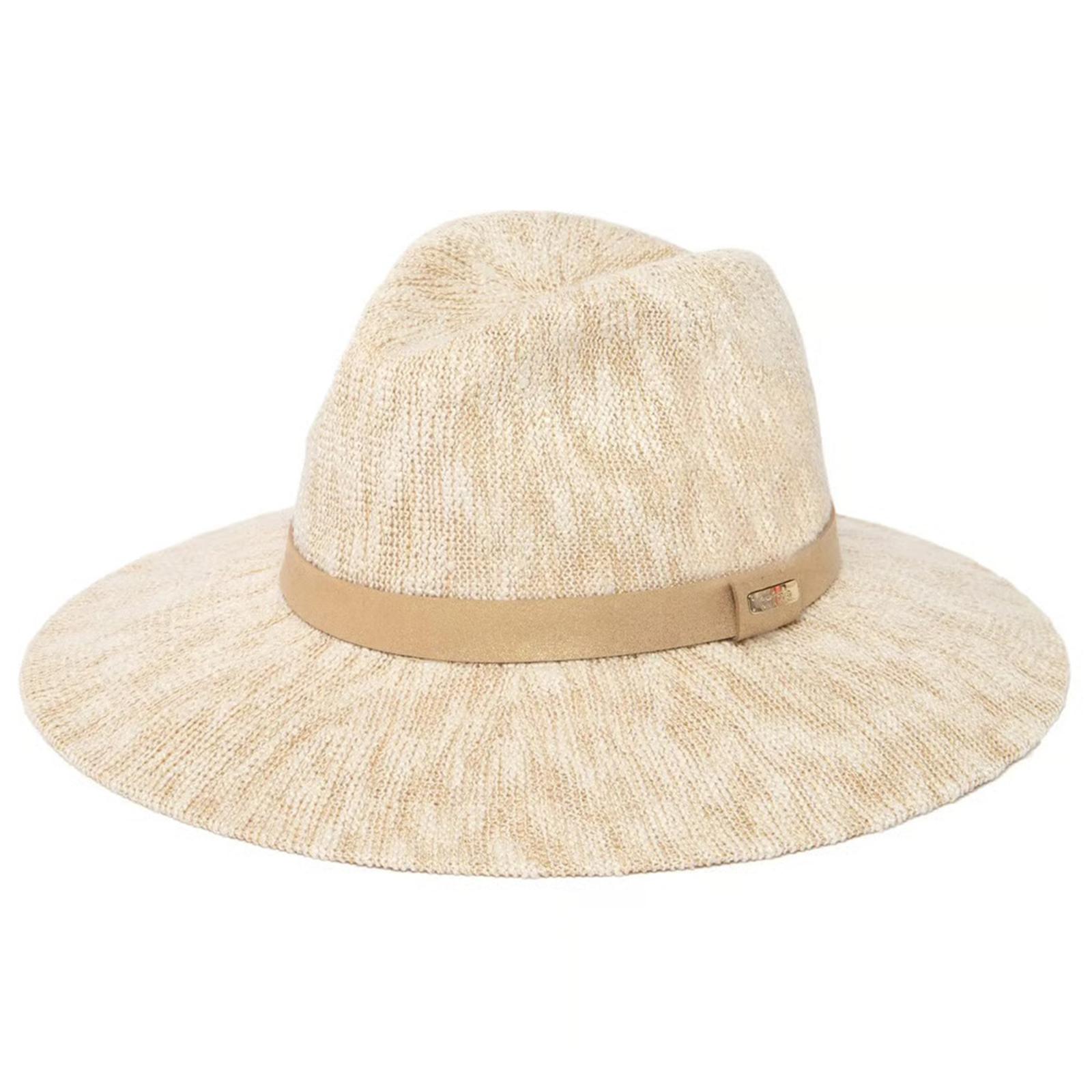 Packable Knit Fedora Hat, Packable Fedora Hats For Women For Beach Lightweight Breathable Summer Hats