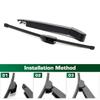 Wiper Rear Wiper Blade & Arm Set Kit For Hyundai i30 MK2 2012 - 2017 Windshield Windscreen Tailgate Window Rain Brush