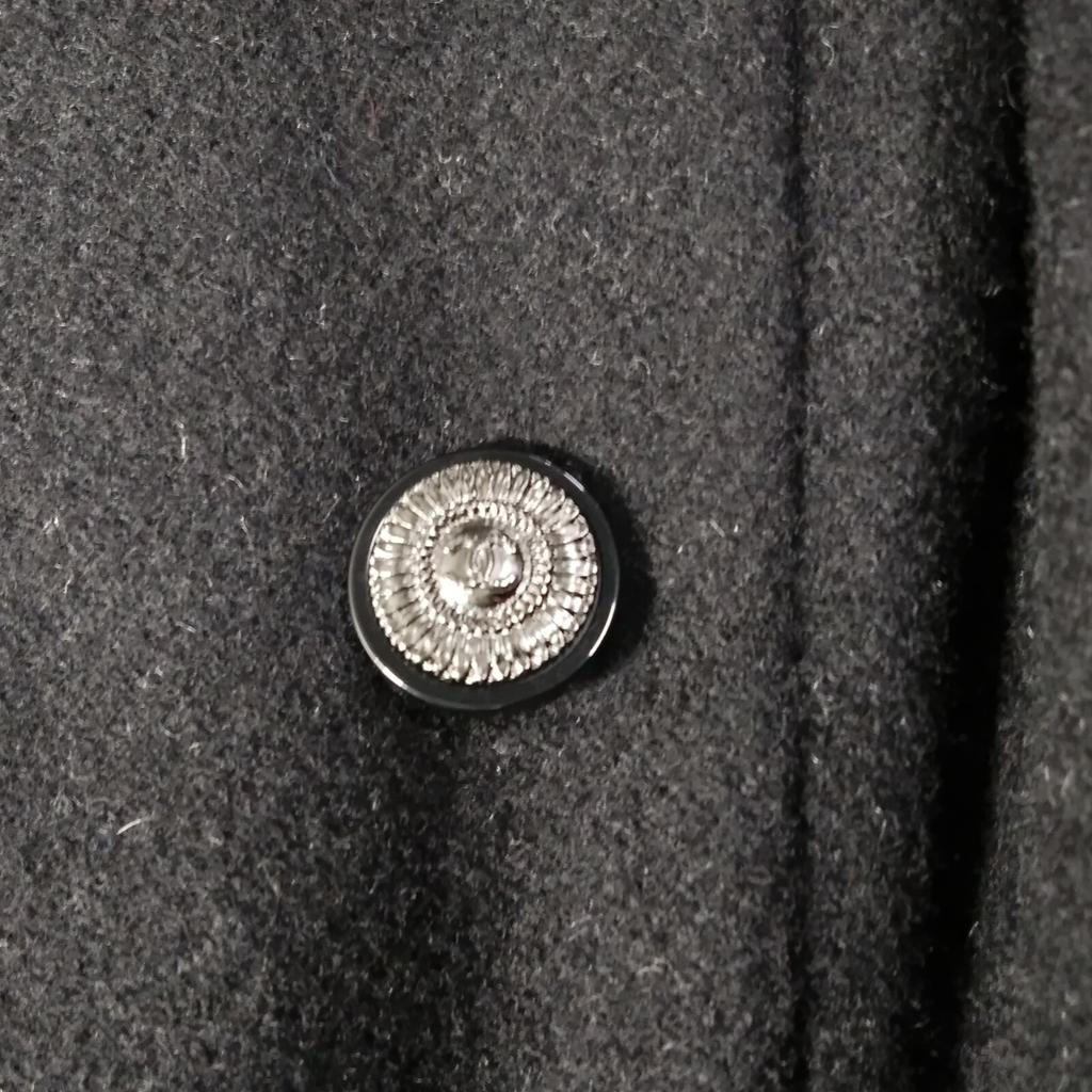 CHANEL [Good Condition/Domestic Regular] 09A P36329V24217 CC Logos Button Double Breasted Long coat 38 blackUsed
