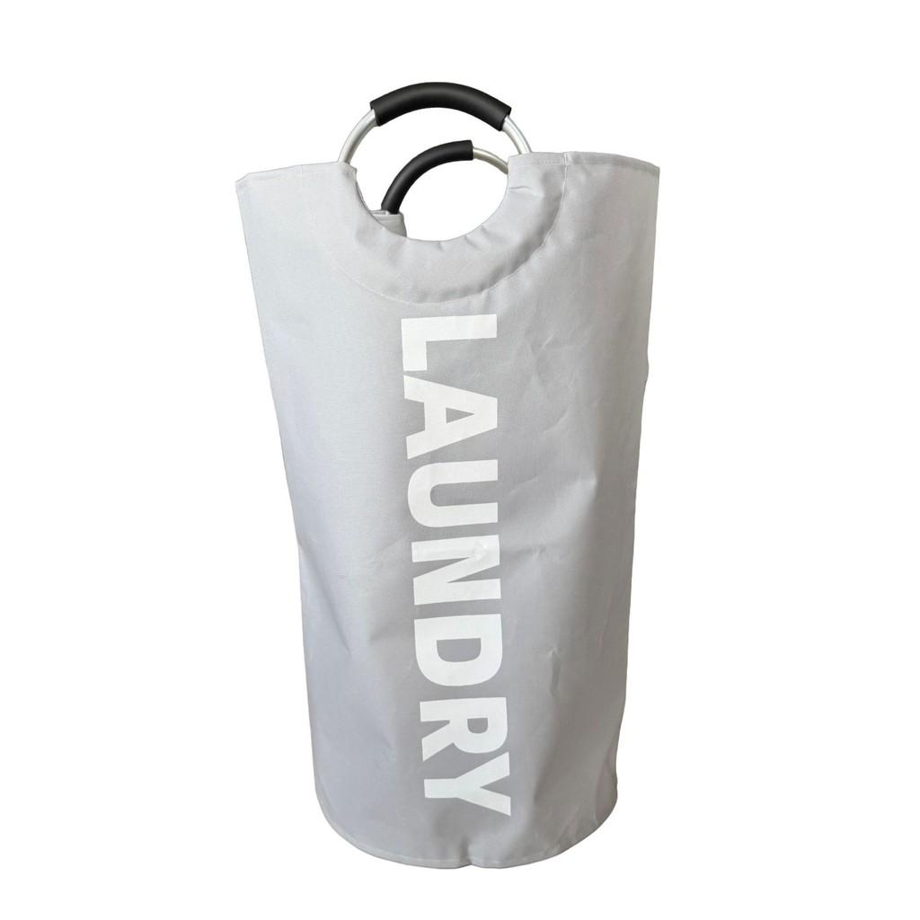 Portable Collapsible Round Laundry Basket Oxford Cloth Waterproof Storage Bag For Home Use