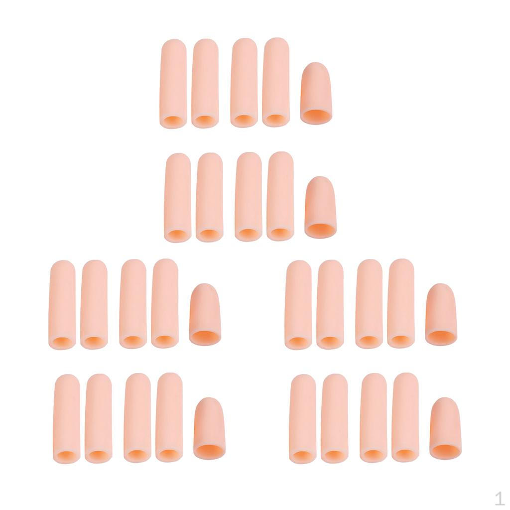 

30 Pack Gel Finger Toe Hose for Aching Toes, Fingers, Cornea, Corns,