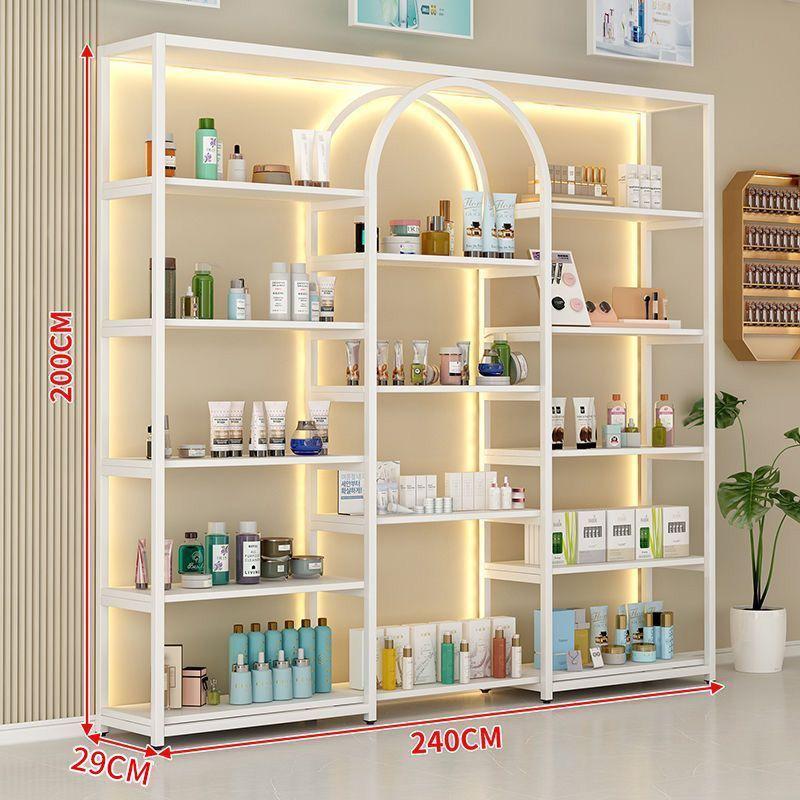 Floor-Standing Multi-Layer Nail Polish and Beauty Salon Display Rack