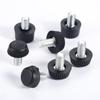 10Pc M6*10mm Thread Height Adjustable Leveling Chair Leg Feet Furniture Mat Screw-in Base Sofa Bed Cabinet Table Floor Protector