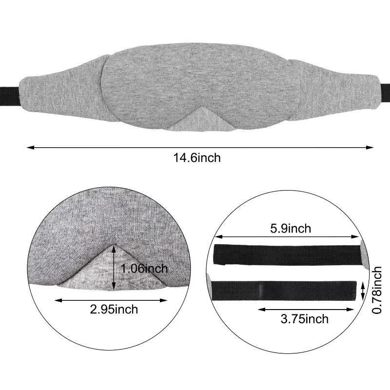 Sovmask Snabbsomnande Ögonmask Ögonskugga Skydd Skugga Lapp Kvinnor Män Mjuk Bärbar Ögonbindel Resa Slaapmasker