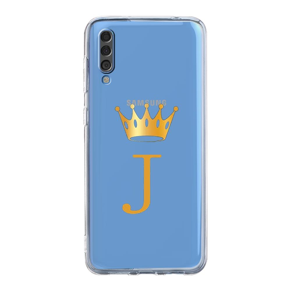 Pouzdro pro Samsung A54 A52 A50 A70 A10 A30 A40 A20S A20E A02S A12 A14 A22 A24 A42 A34 A32 5G A04s Kryt Koruna Písmeno A Do b Umění