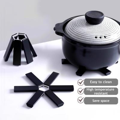 Yaratıcı Katlanabilir Tencere Altlığı Isıya Dayanıklı Ped Yemek Masası Mutfak Tezgahı Koruyucu