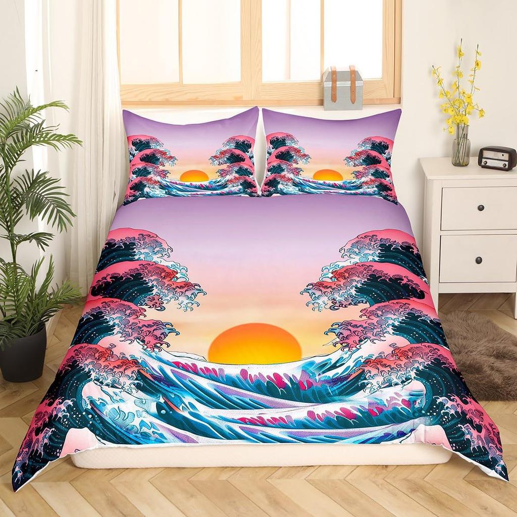 Mandala Three-Piece Digital Printing Bedding Set Exotic Black And White Bed Cover