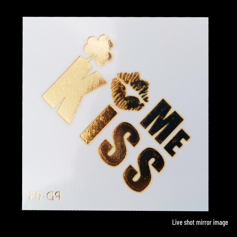 Team Bride Bachelorette Party Gold Foil Tattoo Stickers for Face or Body