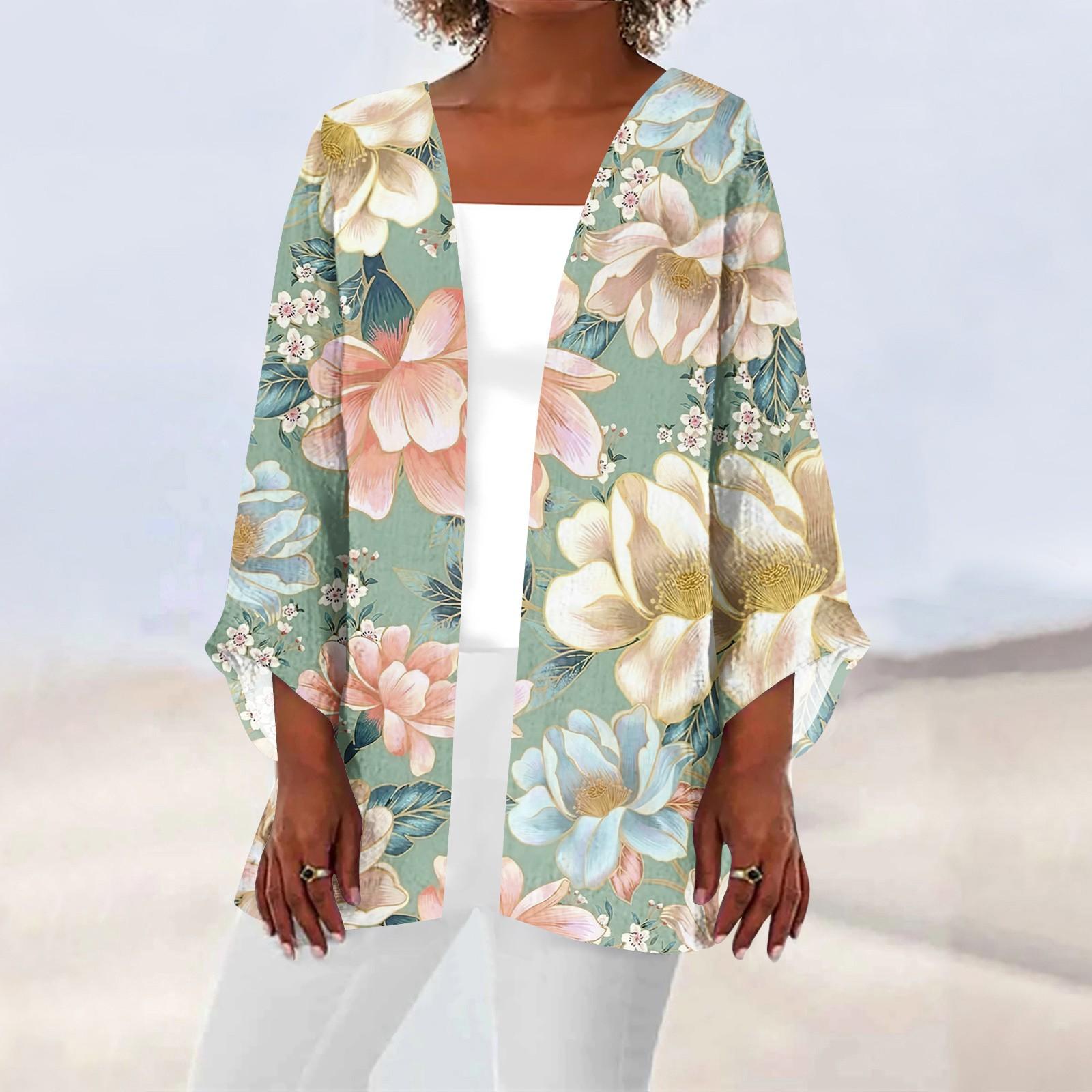 Женская повседневная модная легкая куртка средней длины с принтом — фото 7