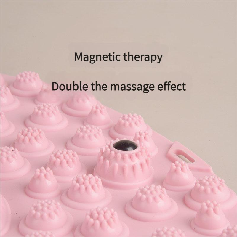 Extra Large Acupressure Foot Mat - 56cm Diameter Deep Tissue Massage Pad for Reflexology Foot and Body Pain Relief Therapy