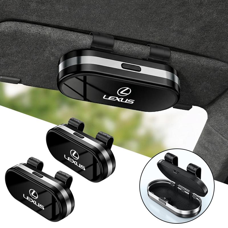CKU5 Car Visor Sunglass Storage Case Glasses Holder Box Card Clip Accessories For Lexus CT ES GS NX IS250 CT200h IS300h ES300h RX400h