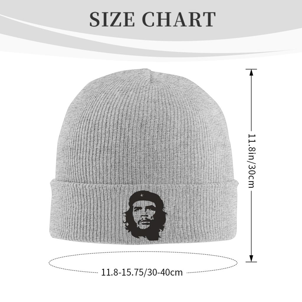 Che Guevara  Beanie Hats  Bonnet Hats Adult Unisex Street Y2K Outdoor Sport Skullies Beanies Autumn Winter Graphic Elastic Caps