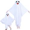 Scary Ghost Poncho Robe White Ghost Cosplay Costume Funny Halloween Cloak Cape  Stage Performance