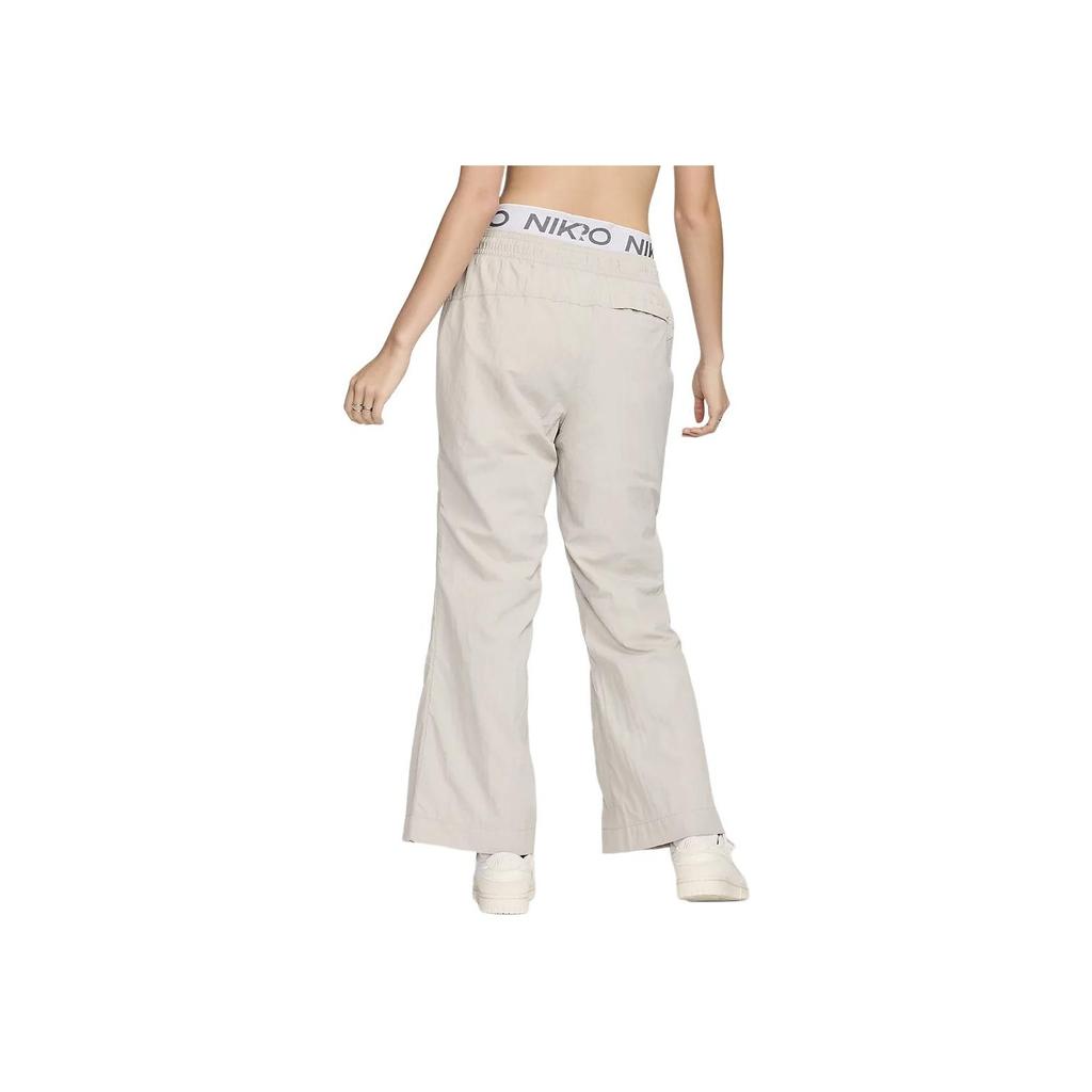 Nike Nsw Cllctn Rpl Zip Pant Otg Simple Brand Logo Comfortable Straight Leg Casual Pants Women Pants Light-Gray FV7545-014