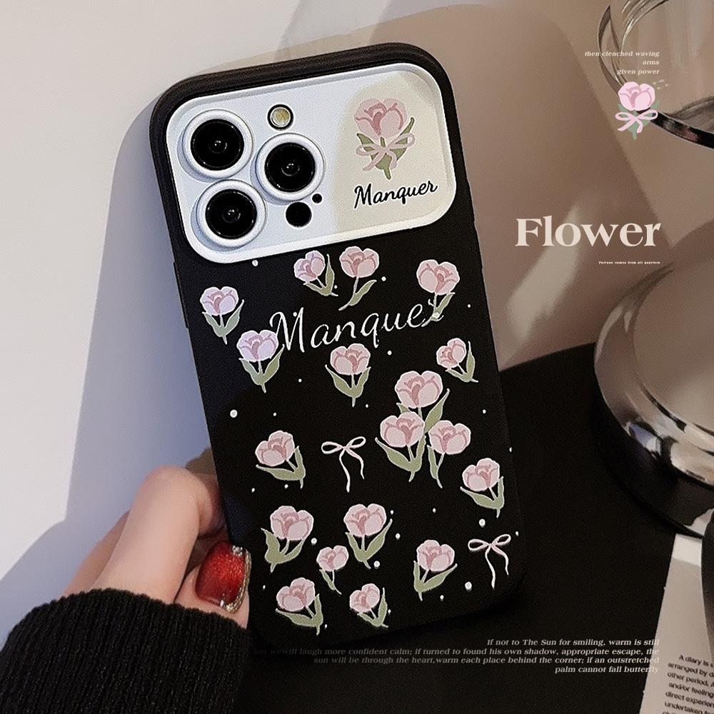 

For Apple 15 Promax Mobile Phone Case Pink Tulip for IPhone 17 Small Fresh 11 Soft Case 13 Advanced 16 For HUAWEI Nova10SE