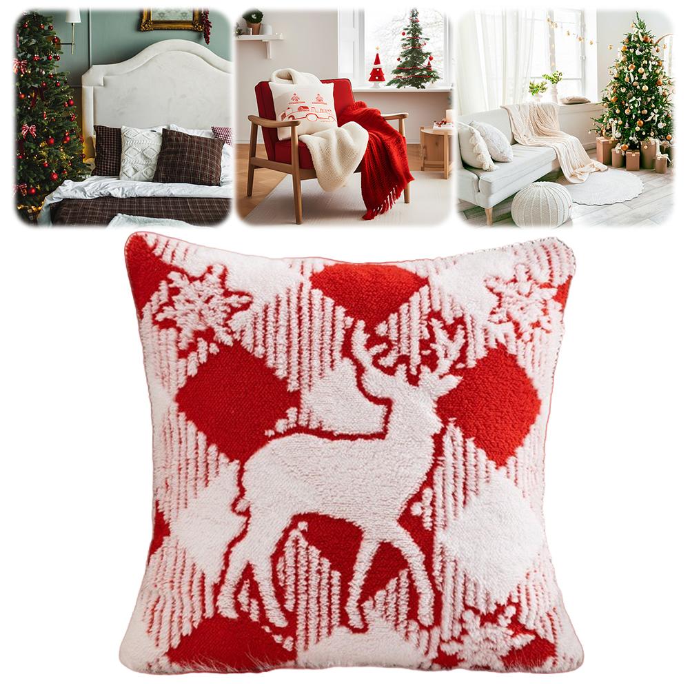 Christmas Throw Pillow Cover Winter Holiday Pillowcase for Sofa Decoration /