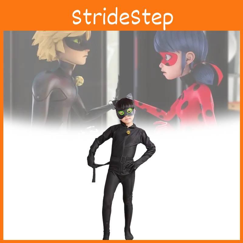 Miraculous Tales Of Ladybug Cat Noir Children Costume With Spandex For Anime Role Play