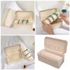 Sophisticated 2 Layers Home Jewelry Storage Box Accessory Keeper PU Leather Lockable Case for Assortment Household