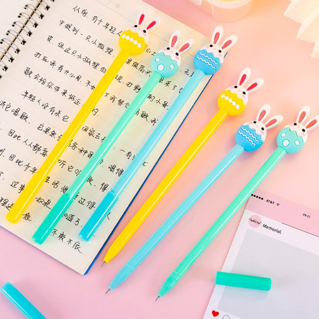 Bunny Shape Ballpoint Pen Cute Stationery for Students Easter Basket Filler for Kids Novelty School Supplies