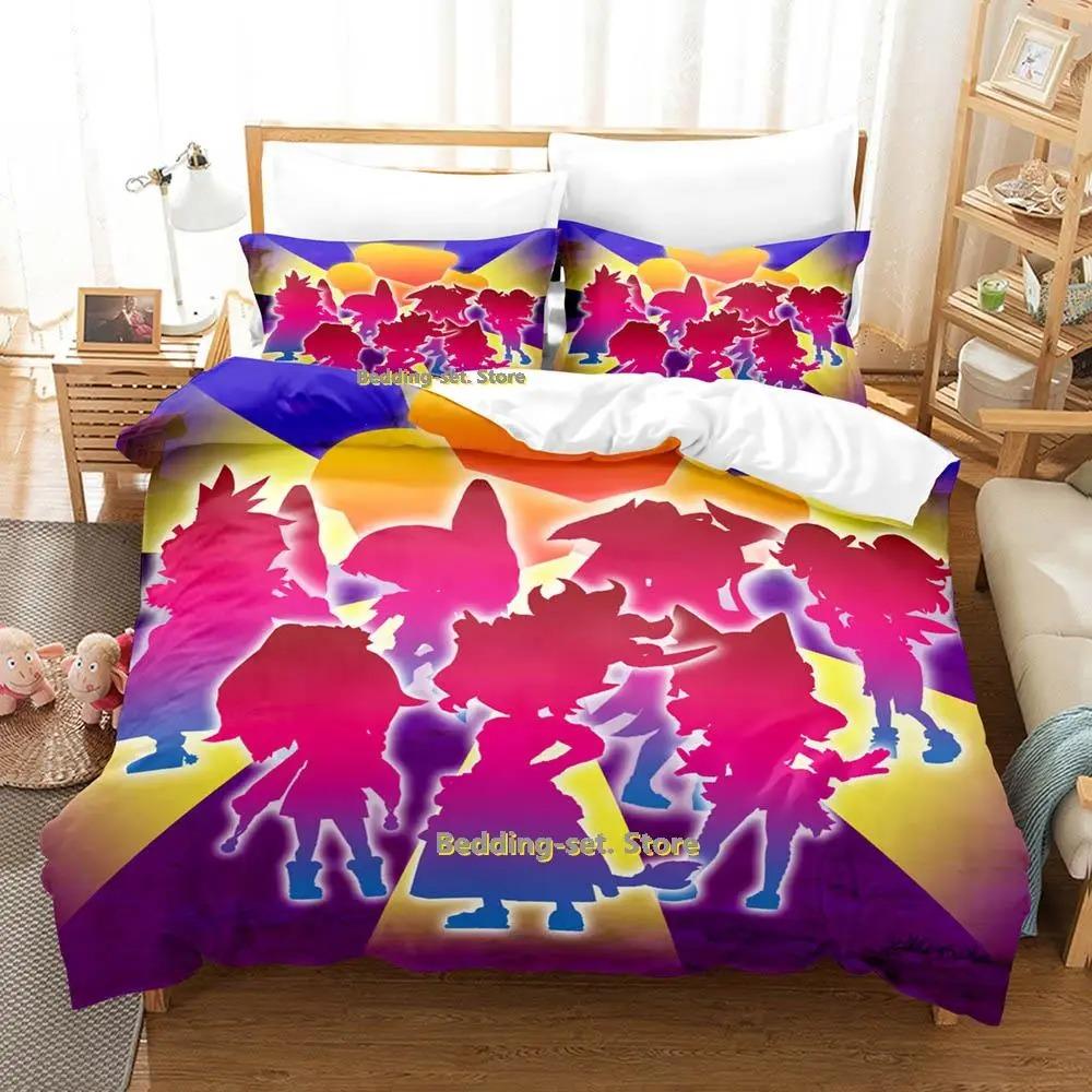 Disgaea 7 Bettwäsche-Set, Einzel-, Zwillings-, Voll-, Queen- und King-Size-Bettset, Schlafzimmer für Erwachsene und Kinder, Bettbezug-Sets, Anime-Bettdecken-Set