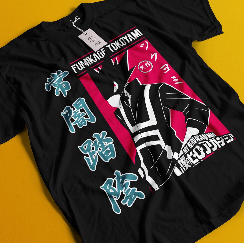 

Фумикаге Токоями Футболка Моя Геройская Академия Бакуго Кацуки Футболка Аниме Мидория Даби XL