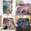 Art D Dreamy F Fairy T Tale Throw Flannel Throw Blanket Suitable for Sofa Living Room Bedroom