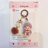 Resin Flocking Monchichi Keychain Cute Monkey Baby Trendy Keyring Cartoon Pendent Keys Bags Hanging Accessories Small Gifts